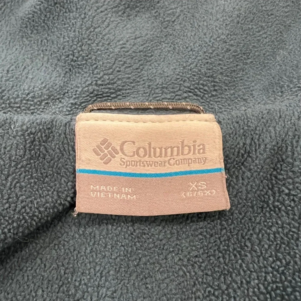 Columbia Jacket Light Blue Quilted Full Zip Puffer Size 6/6x